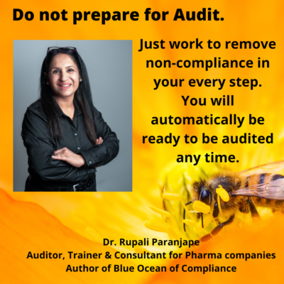 Do not prepare for audit